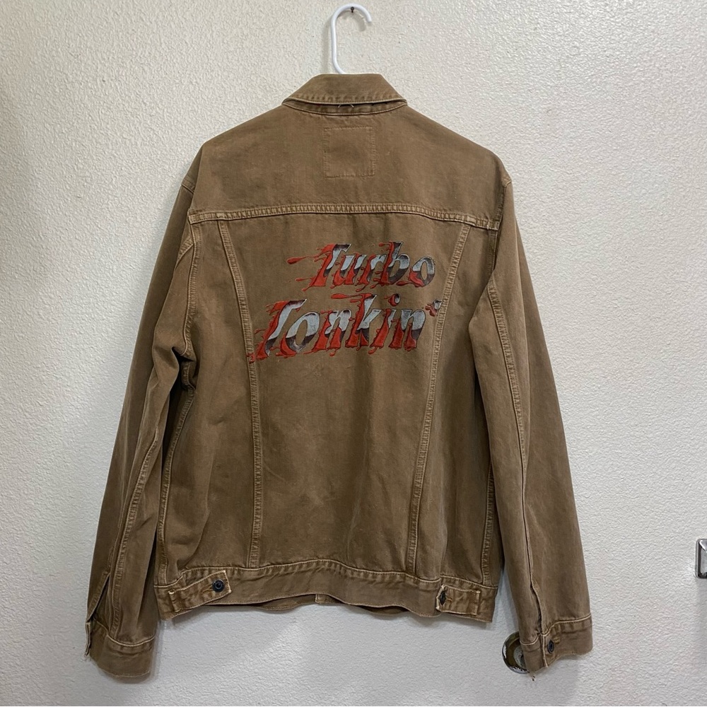 Brown lucky brand Turbo Tonkin jean jacket